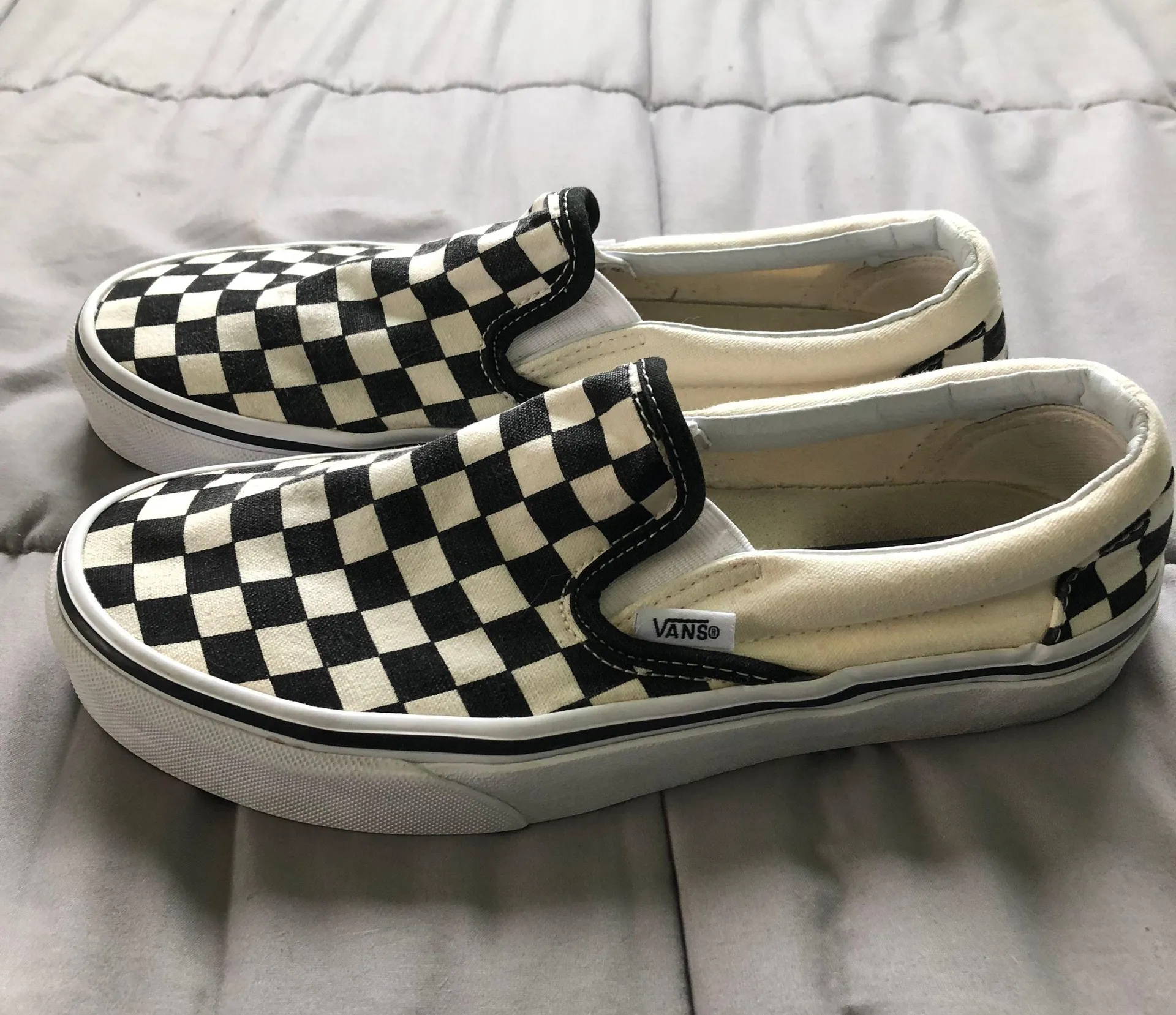 Vans Black Checkered Slip-On - Image 2