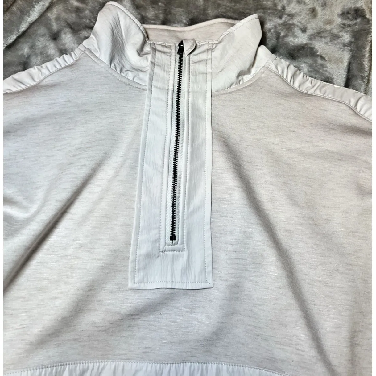 90 Degree by Reflex Scuba Divergent 1/2 Zip Womens Size Large‎ Tan Pocket NWT - Image 4