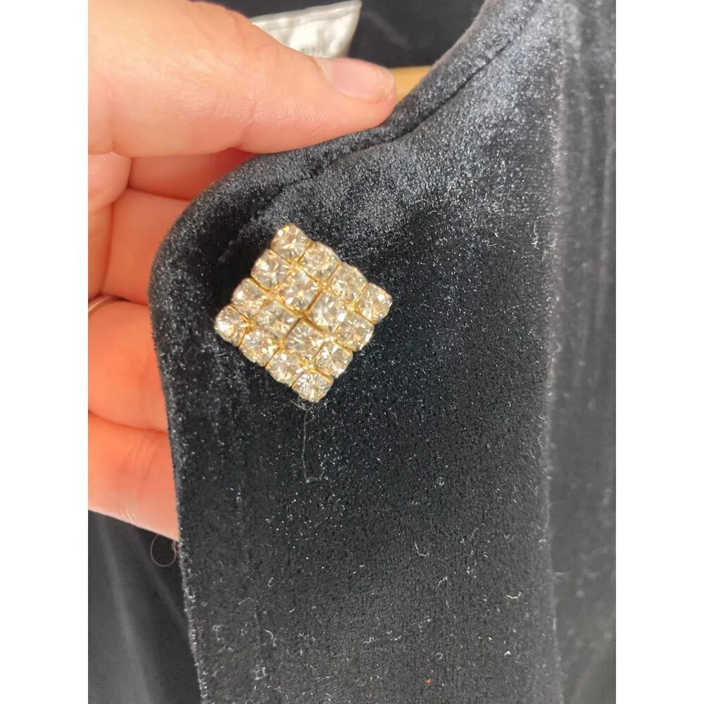 New Looks California Velvet Button Front Formal Jacket Size 14 - Image 3