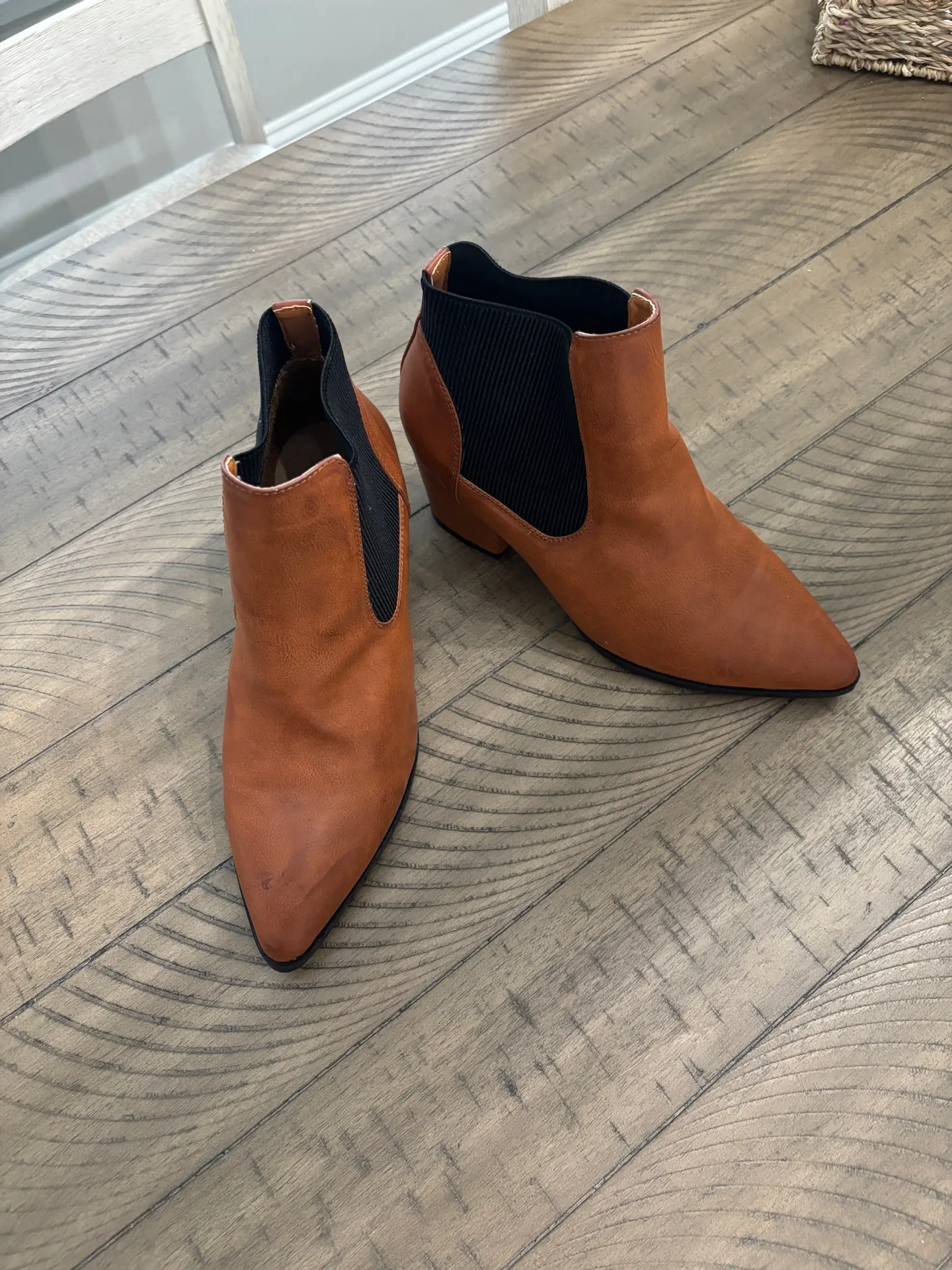 Brown Leather Booties - Image 2