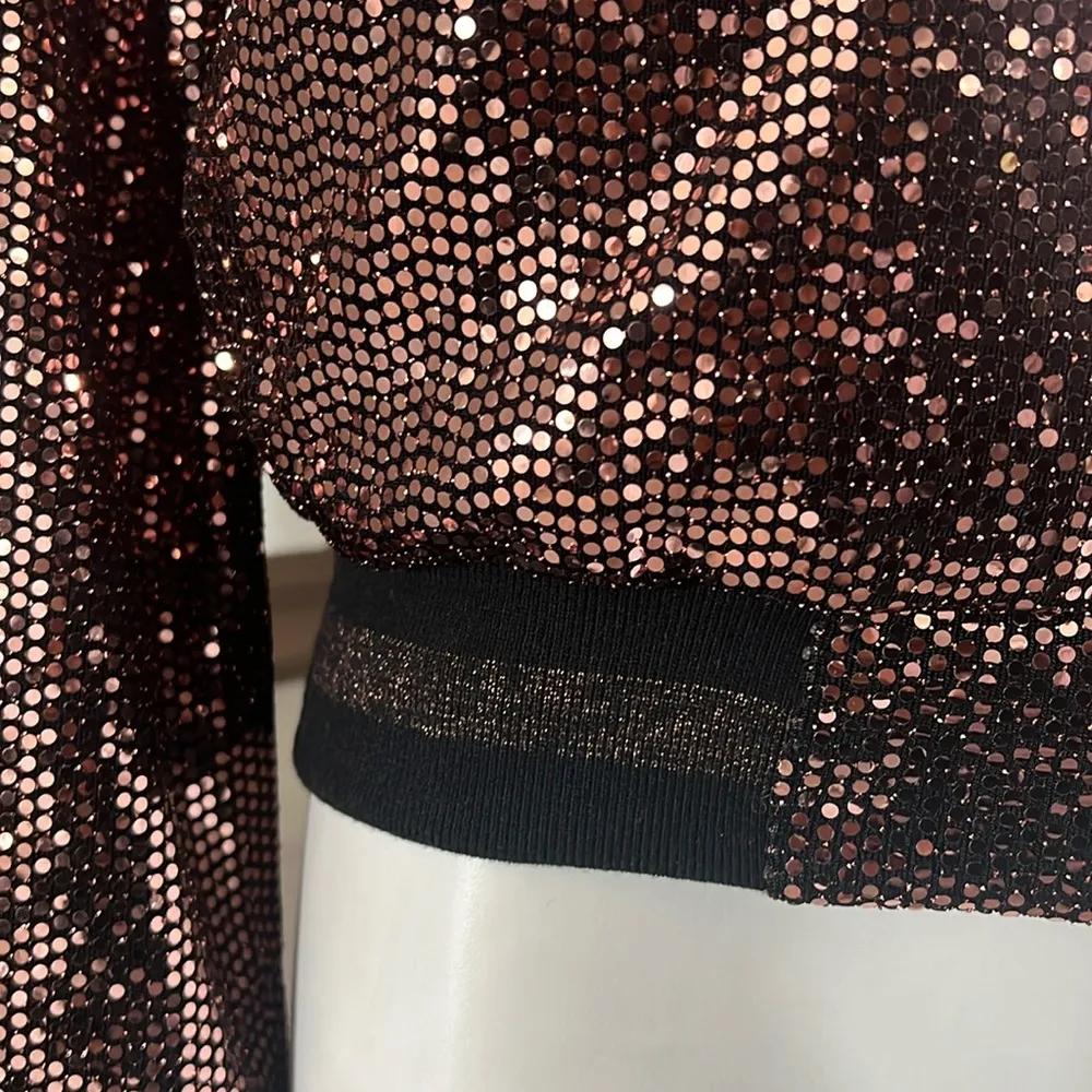 PAM & GELA Rose Mirror Ball Jacket, Size P/XS New w/Tag Retail $275 - Image 9
