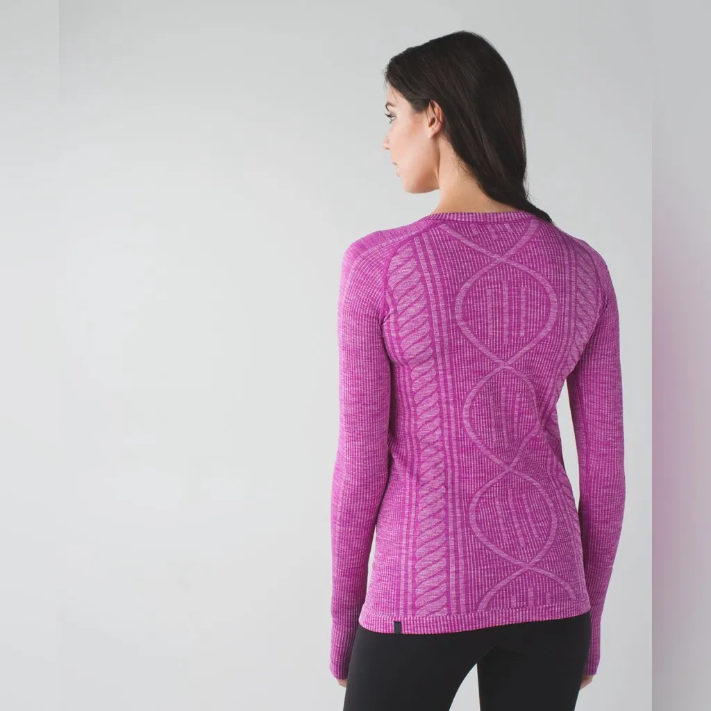 Lululemon Rest Less Pullover Heathered Ultra Violet long sleeve size 4 - Image 2