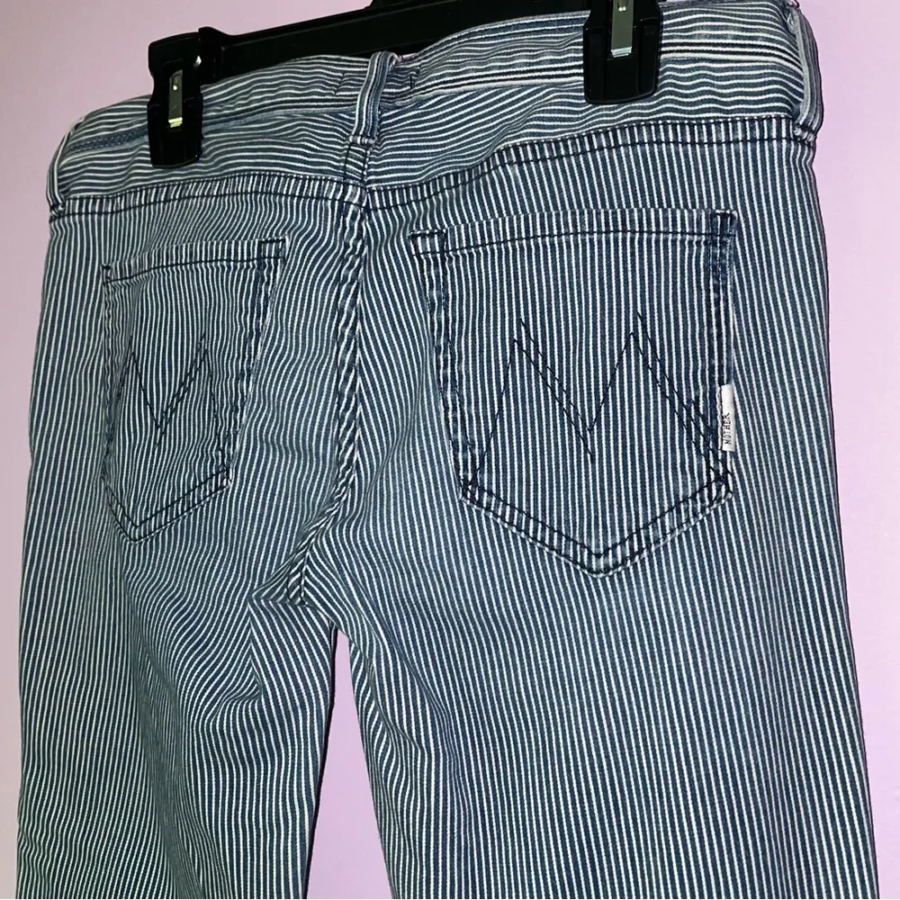 Mother Size 25 Tie Me Up Rascal in On the Road Coastal Fisherman Preppy Blue - Image 9