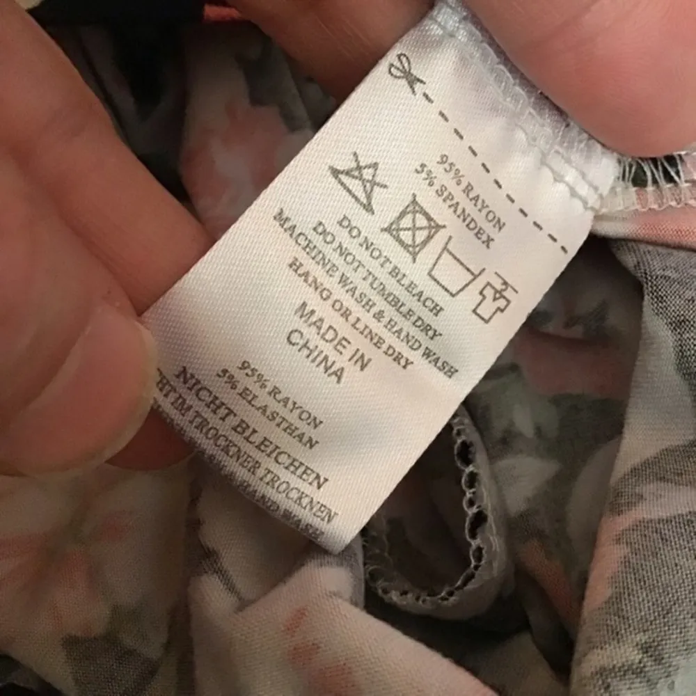 Floral drop waist dress Black Size M - Image 3