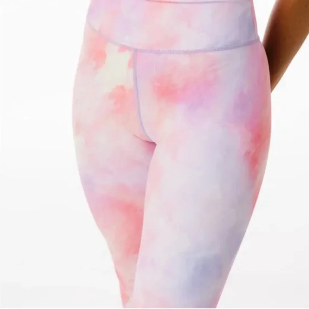 ZYIA Light N Tight High Rise Leggings Sorbet Sunset Pink Yellow Size‎ 6-8 medium - Image 3