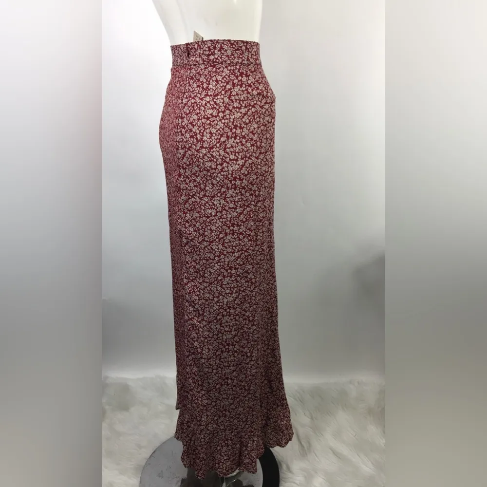 Flynn Skye Ditzy Floral Front Slit High Waisted Maxi Skirt XS - Image 11