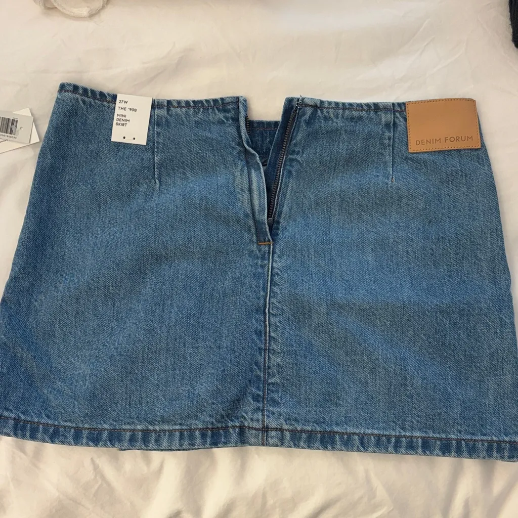 Aritzia Denim Blue Mini Skirt - Image 2