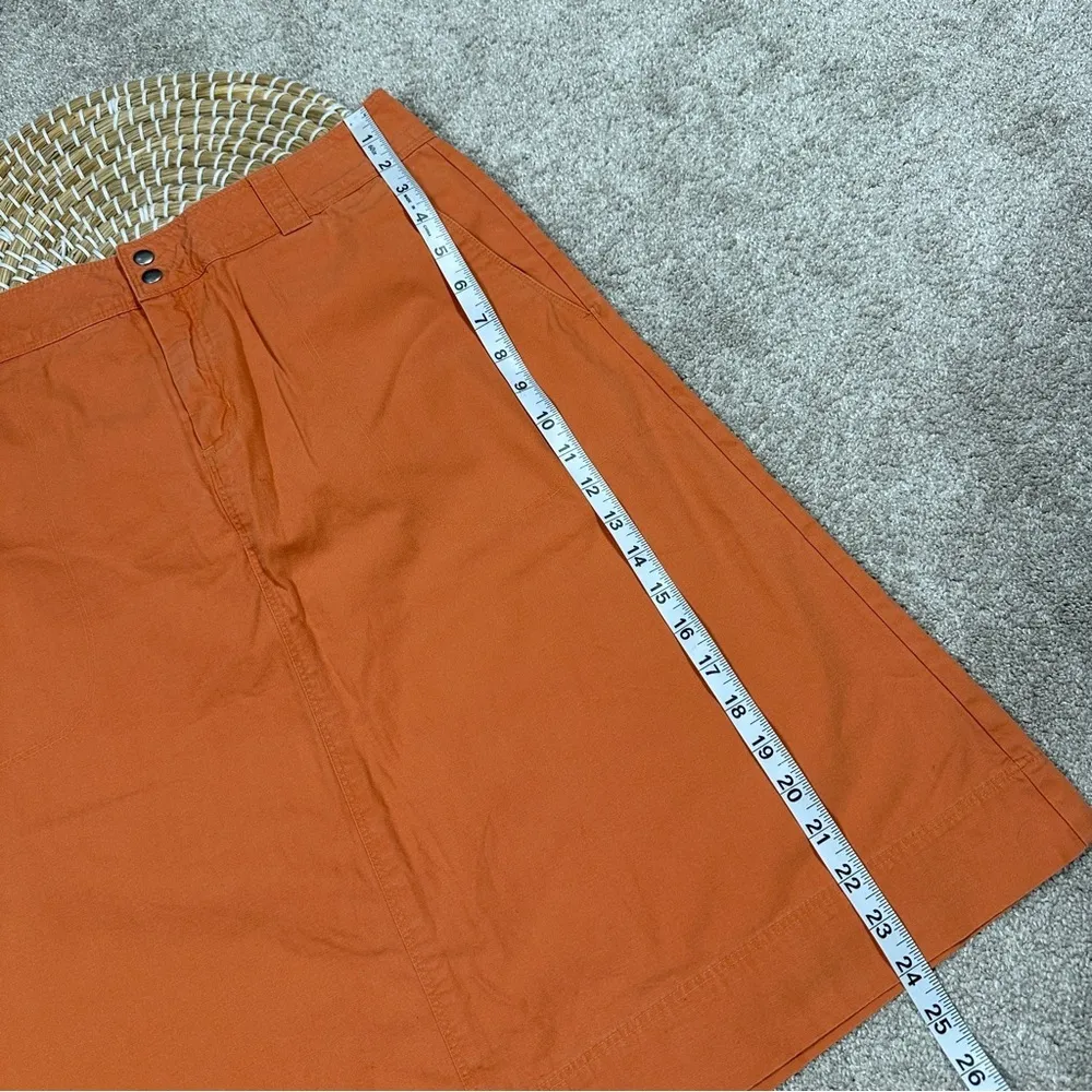 Patagonia Women’s 100% Organic Cotton Stand Up Skirt Outdoor in Orange Size 8 - Image 14
