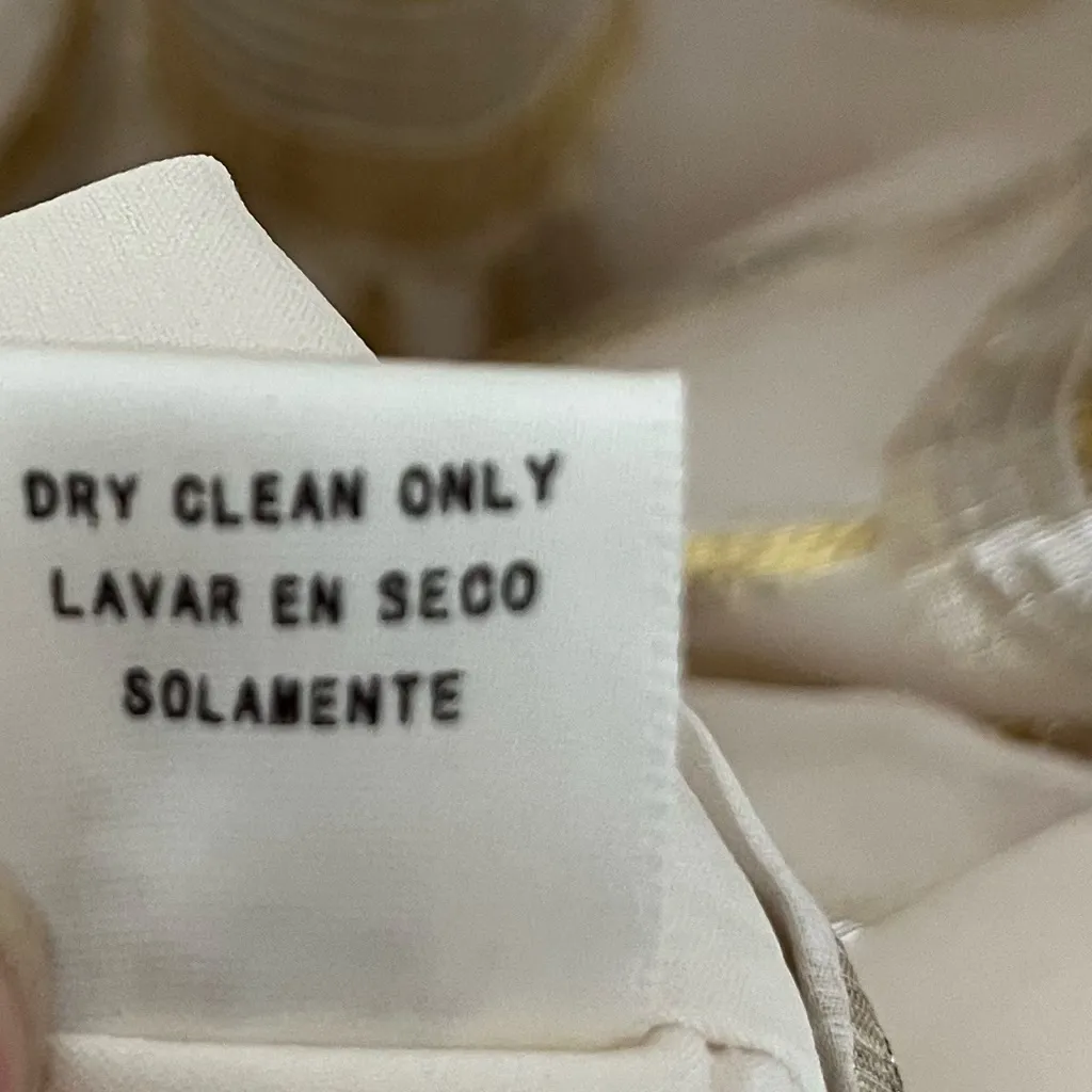 Skies Are Blue Gold and Cream Embellished Dress - Image 7