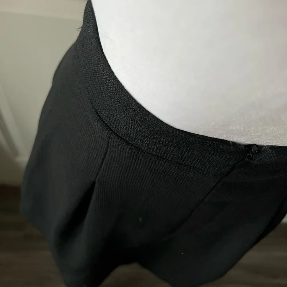 ba&sh Black Pleated A-line Mini wool blend Skirt - Image 4