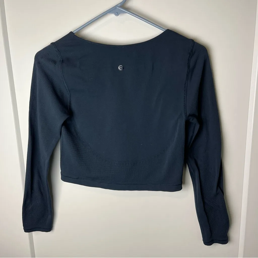 Lululemon Reveal Long Sleeve Crop Top (Posy) - Image 3