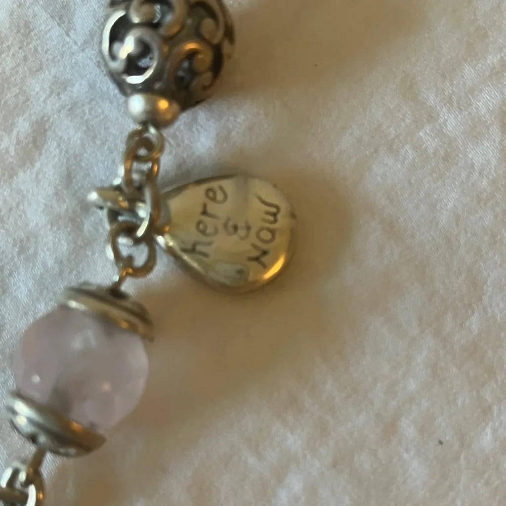 Brighton: 2006 Silver Tone Breast Cancer Charm Bracelet - Image 3