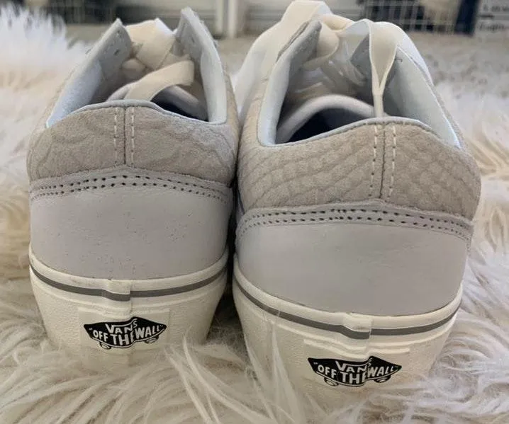 Vans white & grey platform snakeskin - Image 6