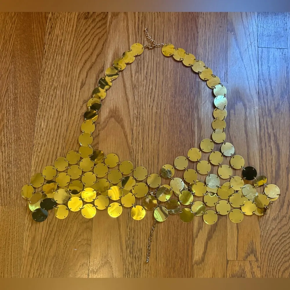 Gold Chainmail Women Top one size - Image 7