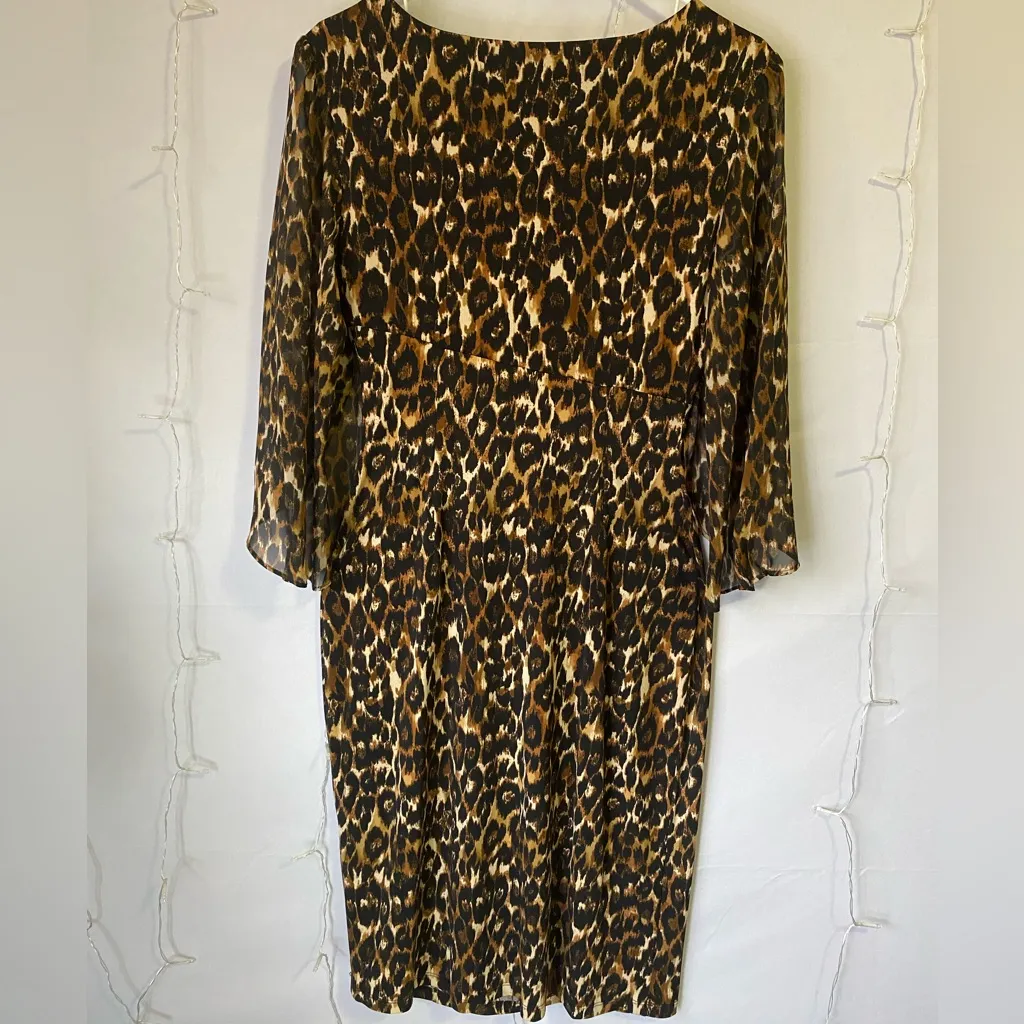 Connected Apparel Leopard Print Dress - Image 7