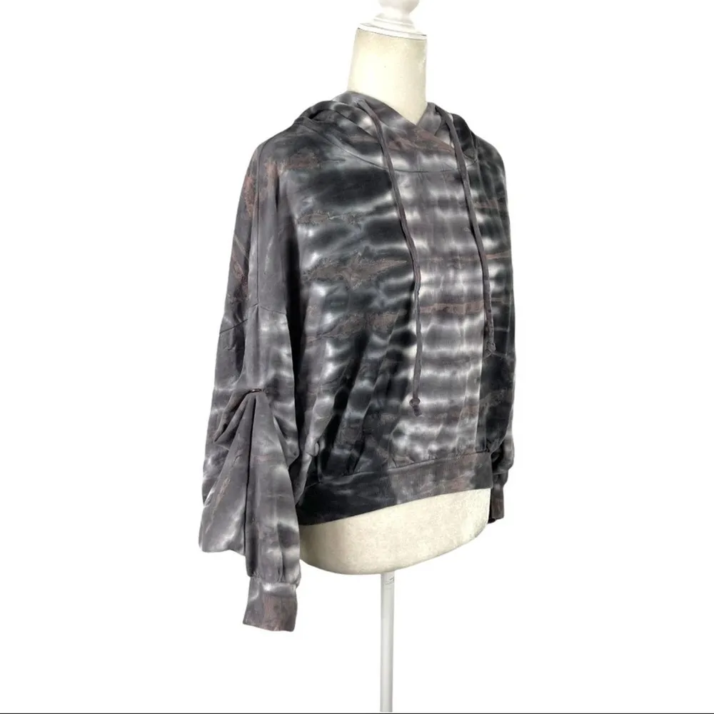 Young Fabulous & Broke Tie Dye Raissa Hoodie Sweater Grayish Mocha Size  S/M - Image 8