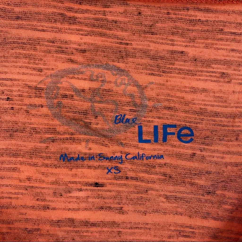 Planet Blue space dye orange vneck dolman XS NEW‎ - Image 5