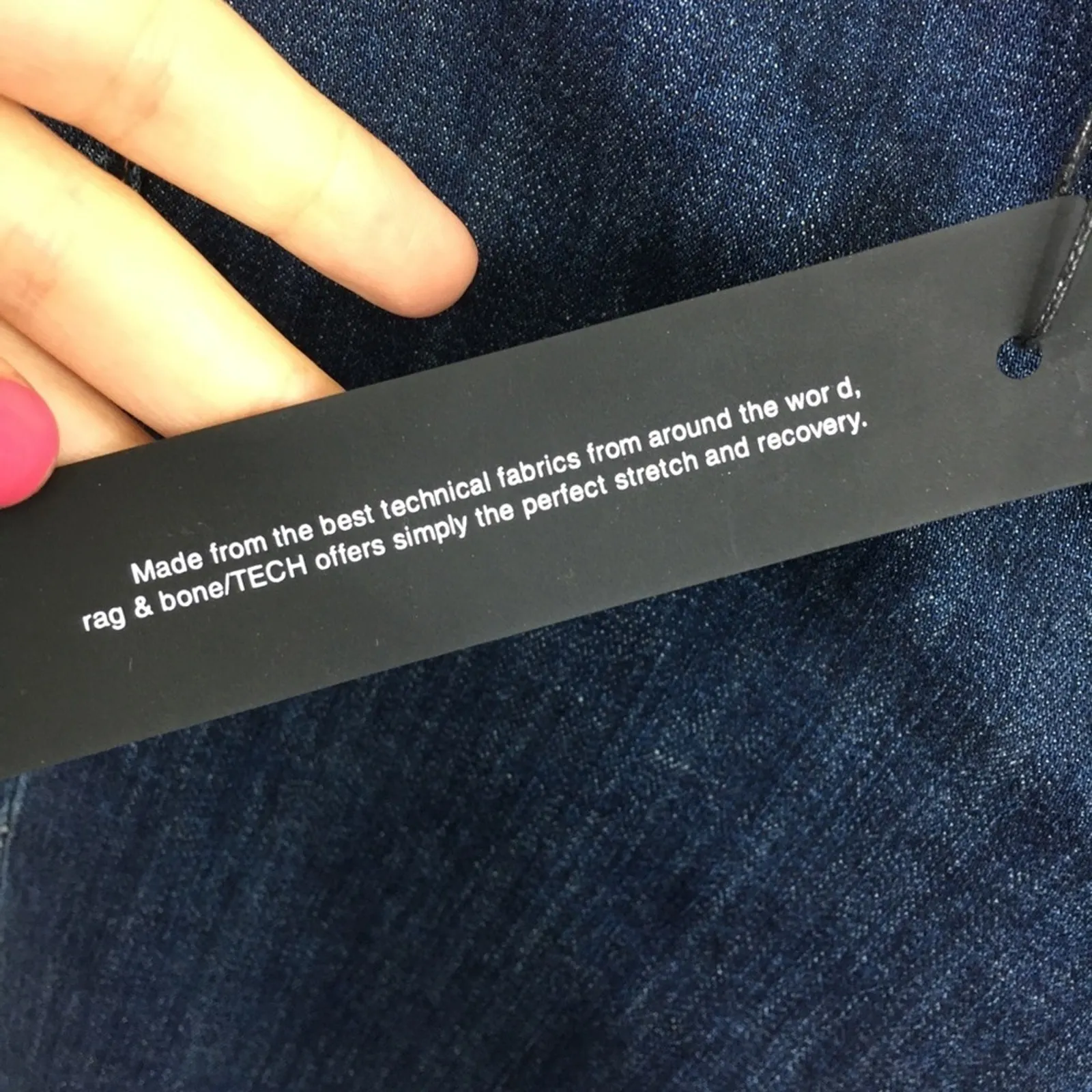 NWT Rag & Bone / TECH high rise blue jeans - Image 5