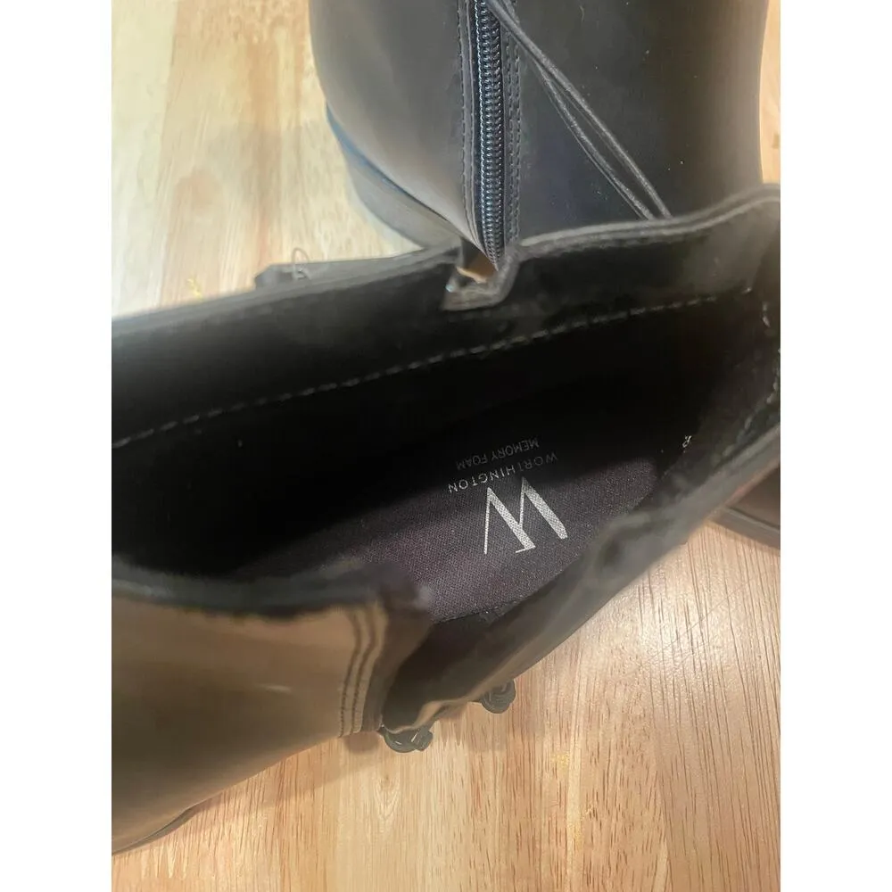 Worthington Black Ankle Boots with Memory Foam Soles, S99 - Image 8