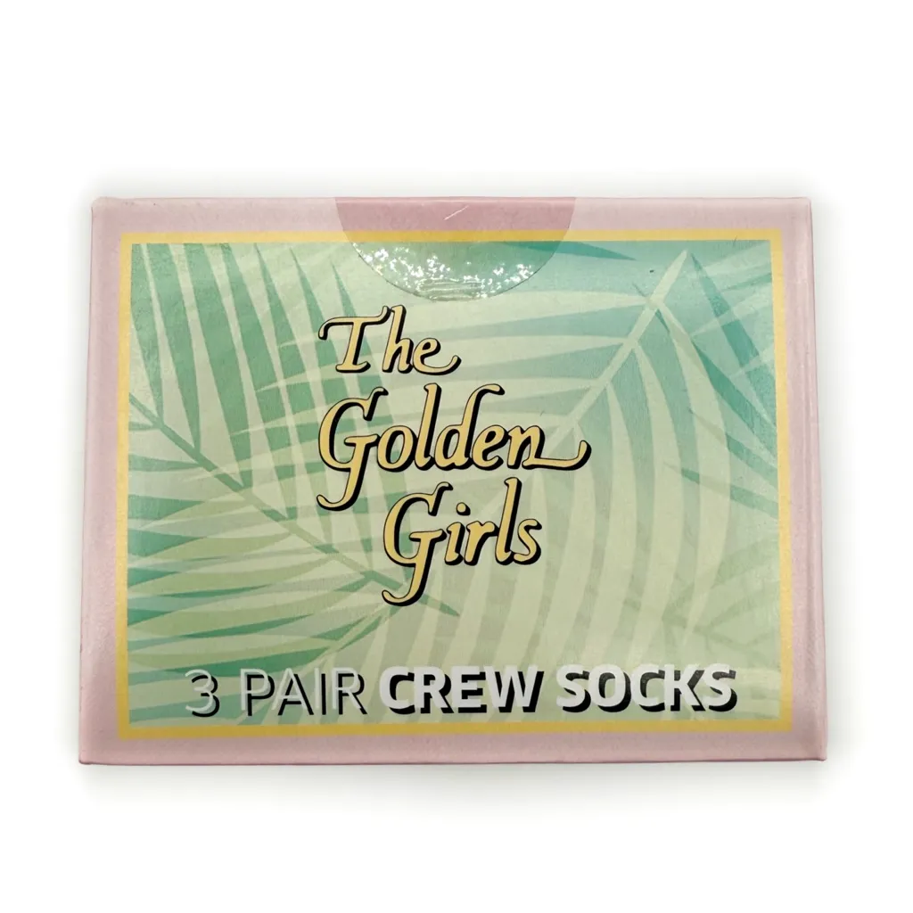 Golden Girls Crew Socks Mens Womens Fun Gift Retro 80s 90s TV Show 3 Pairs Blue - Image 2
