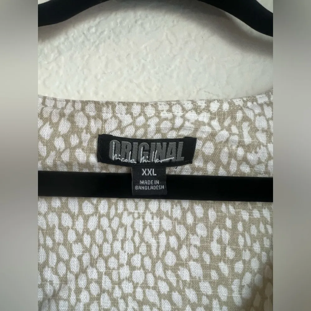 Nicole Miller Linen Deer Print Dress - Image 3