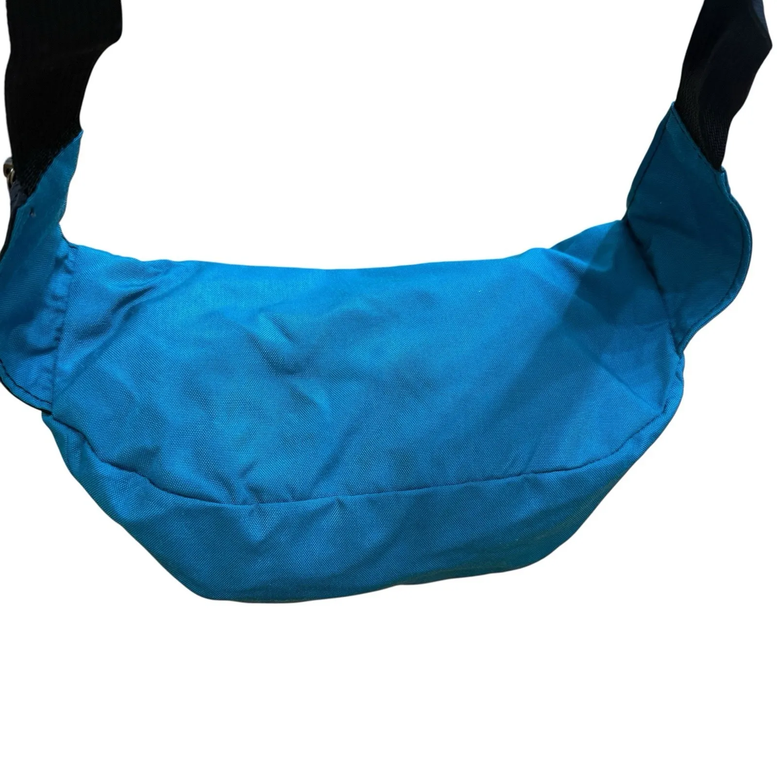 VTG Jansport Fanny Pack 2 Pouch‎ Waist Bag TEAL GREEN Black USA 90's - Image 5