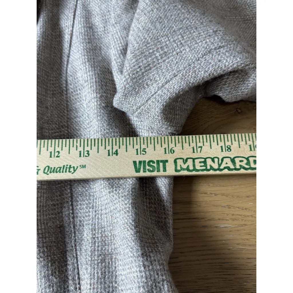 Londonderry by Peabody Women Size 11/12 Brown Tweed Wool Blend Blazer Jacket VTG - Image 6