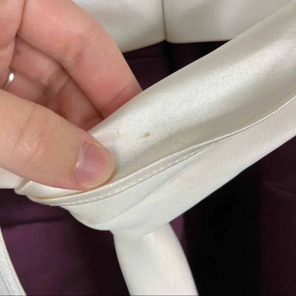 Bill Levkoff | VINTAGE Plum Purple Strapless Bridesmaids Formal Dress - Image 4