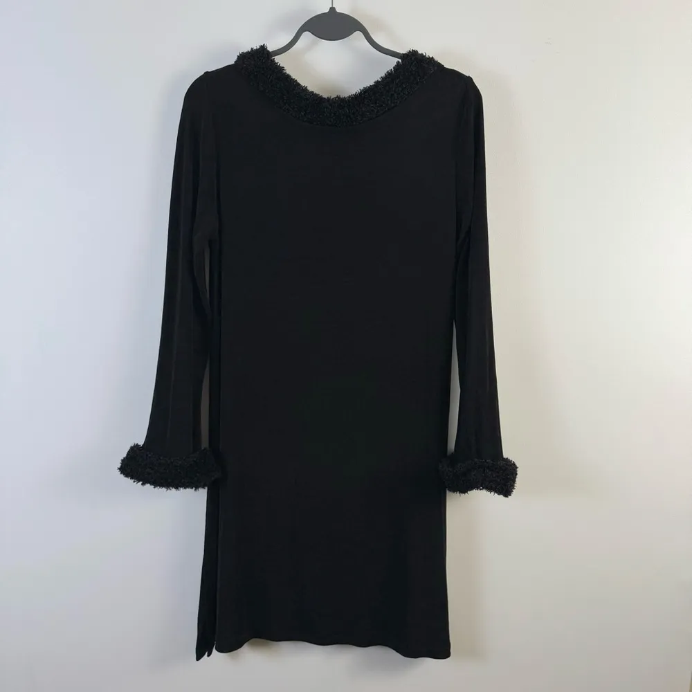 AHNI Handmade Tunic Shirt Top Black Slinky Size 1 Small Medium Stretchy Art Wear - Image 6