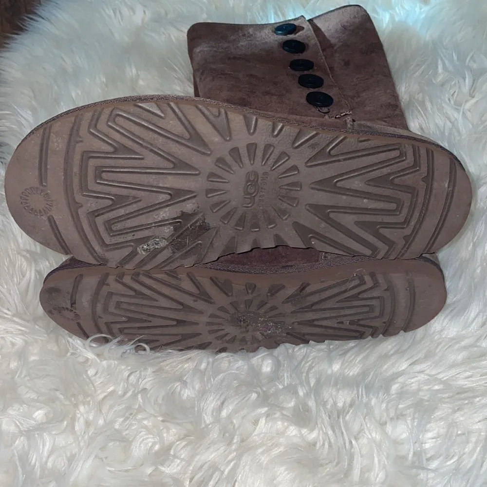 UGG Lo Pro Mid Calf Button Boot - Chocolate Brown - Image 5