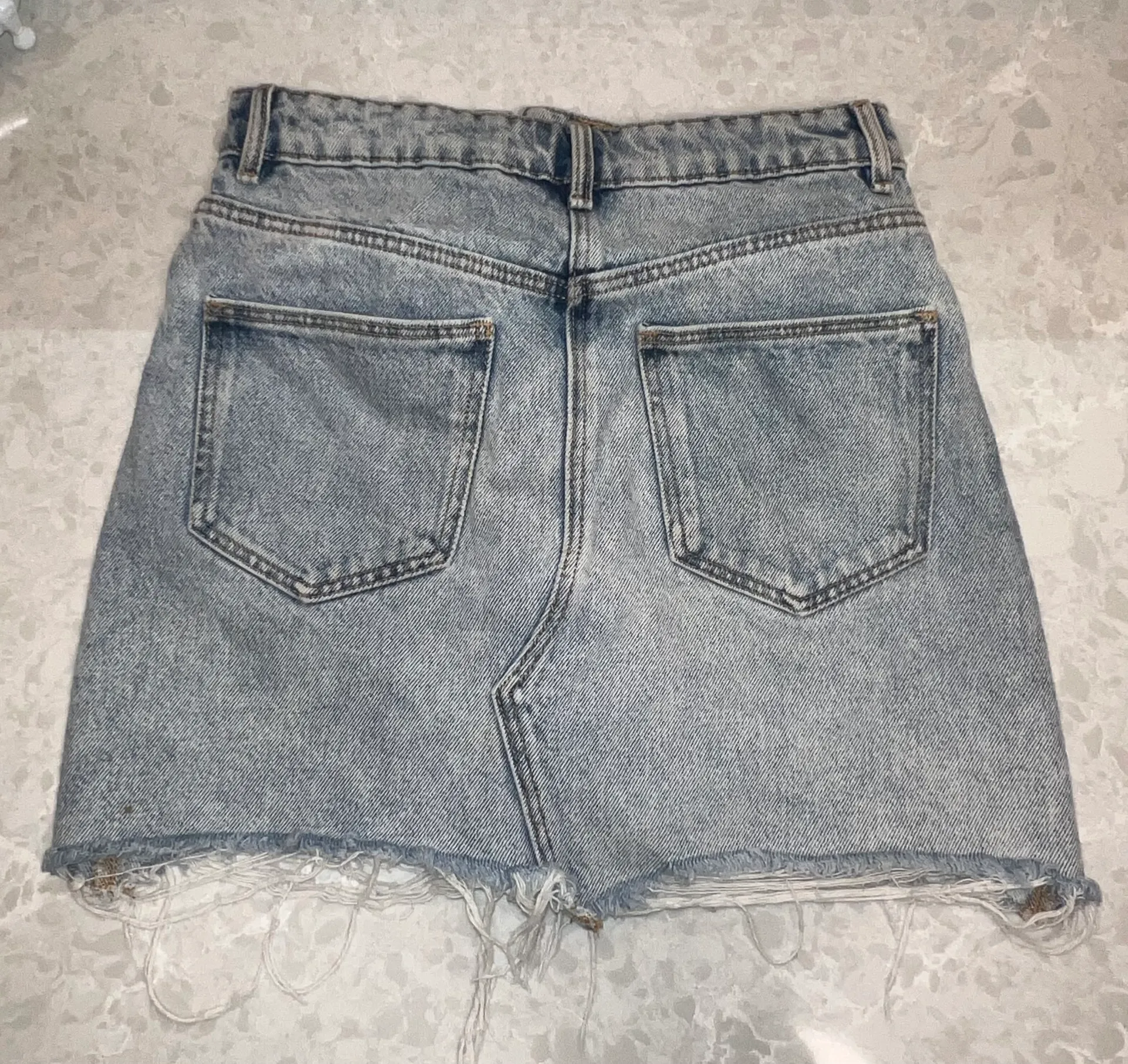 Distressed Jean Skirt - Image 3