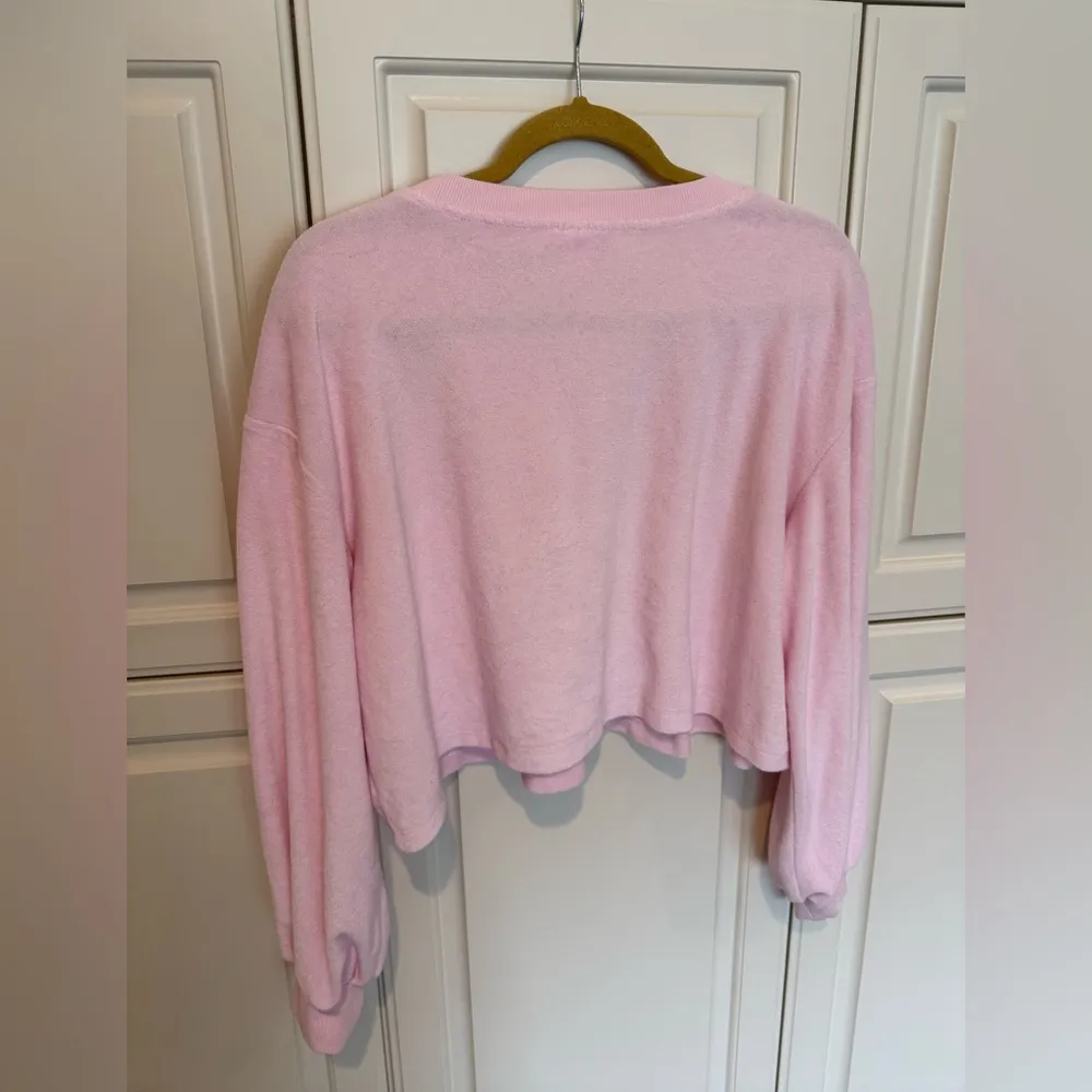 Stoney Clover x Target Pink Longsleeve Crop Top Shirt Size XL Comfy Spring Heart - Image 4