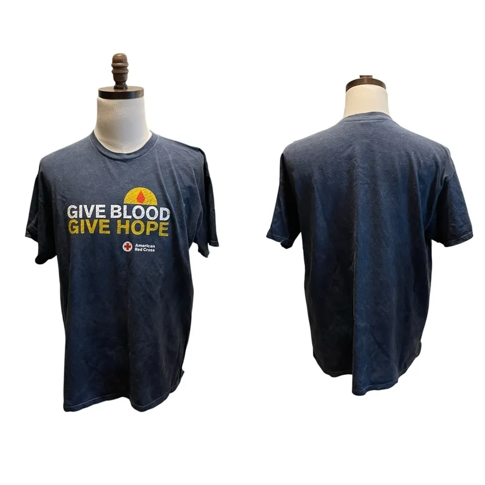 Blood donation Limited Edition T-shirt Pair of 2 Blue Size Large XLarge - Image 3