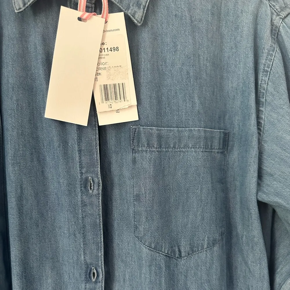 NWT Vineyard vines denim button down long sleeve dress - Image 3