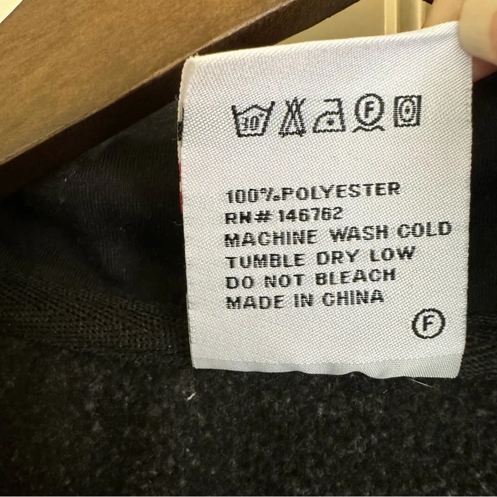 Dimco apparel black white spacedye volleyball hoodie, women, XL - Image 9