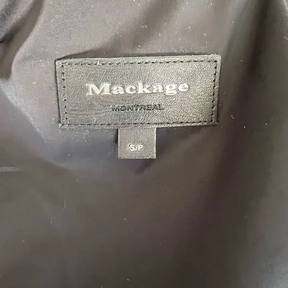 Mackage  Jacket Women S‎ Black Lambskin Biker Soft EUC - Image 9