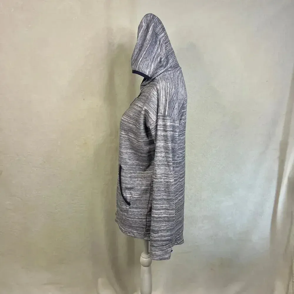 Columbia Women’s‎ Small Baldon Springs Zip Hoodie Jacket Blue Gray Striped - Image 3