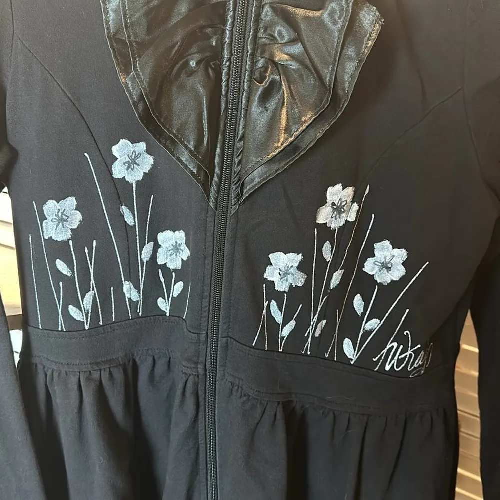 LAL Live A Little Hoodie Black and White - Image 2