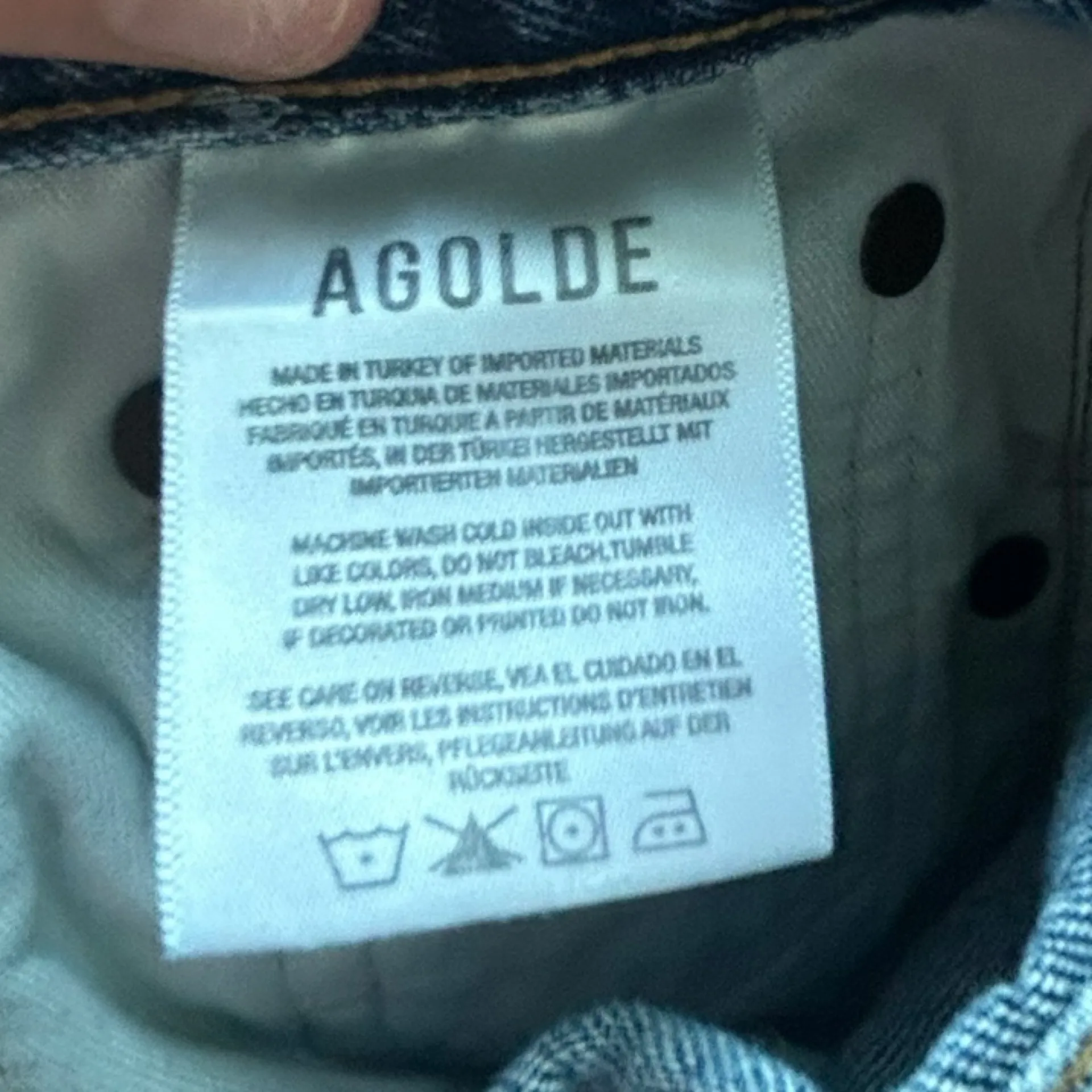 AGOLDE '90s Pinch Waist Ripped High Waist Straight Leg Jeans 25 Distressed - Image 14