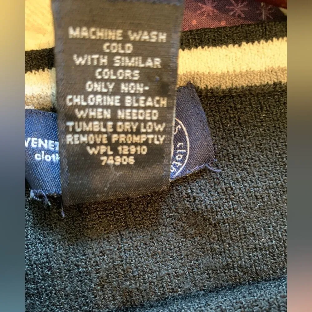 Venezia jeans Vintage square neck sweater sz 18/20 y2k Blue - Image 4