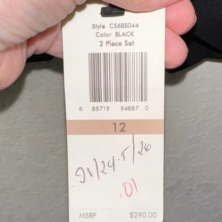 NWT Calvin Klein Black Blazer & Skirt Suit Set - Image 11