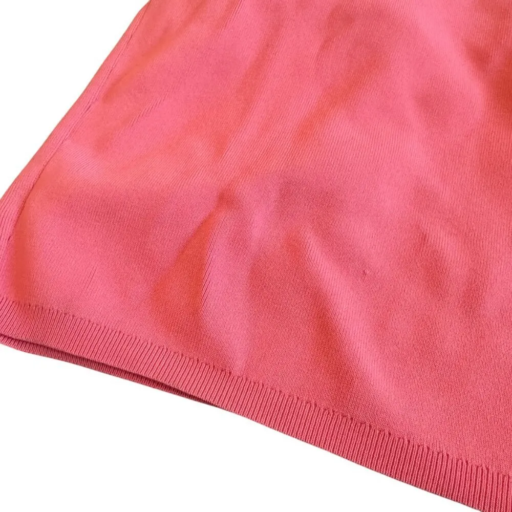 Ted Baker London Novari Bodycon Dress Coral Ruched Sleeveless Size 6 Women's - Image 11