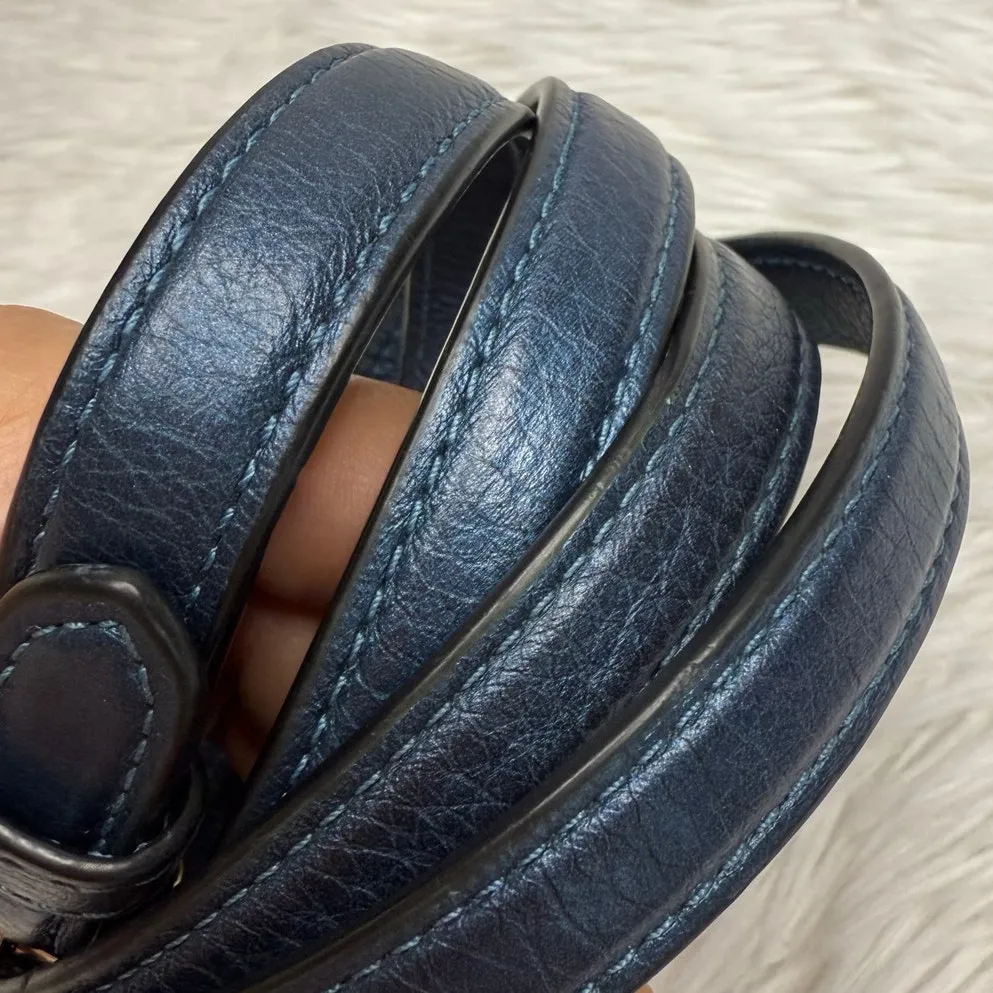Coach  Blue Metallic Replacement Crossbody Strap - Image 4