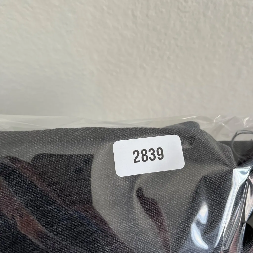 Topshop Womens Straight Leg High Waisted Black Denim Jeans Size 26 Frayed grunge - Image 11