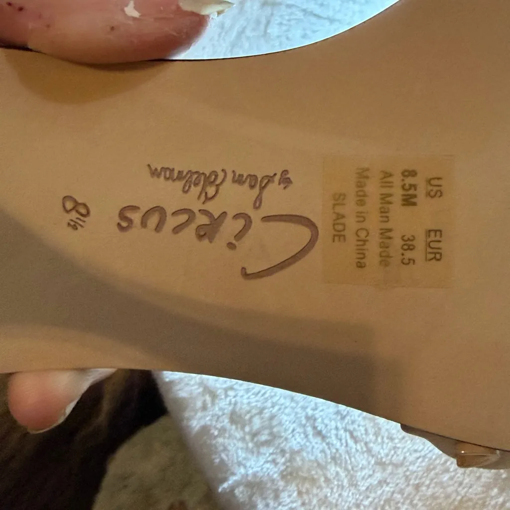 Circus by Sam Edelman Slade Ruffle Slide with a 3 inch heel new size 8.5 - Image 8