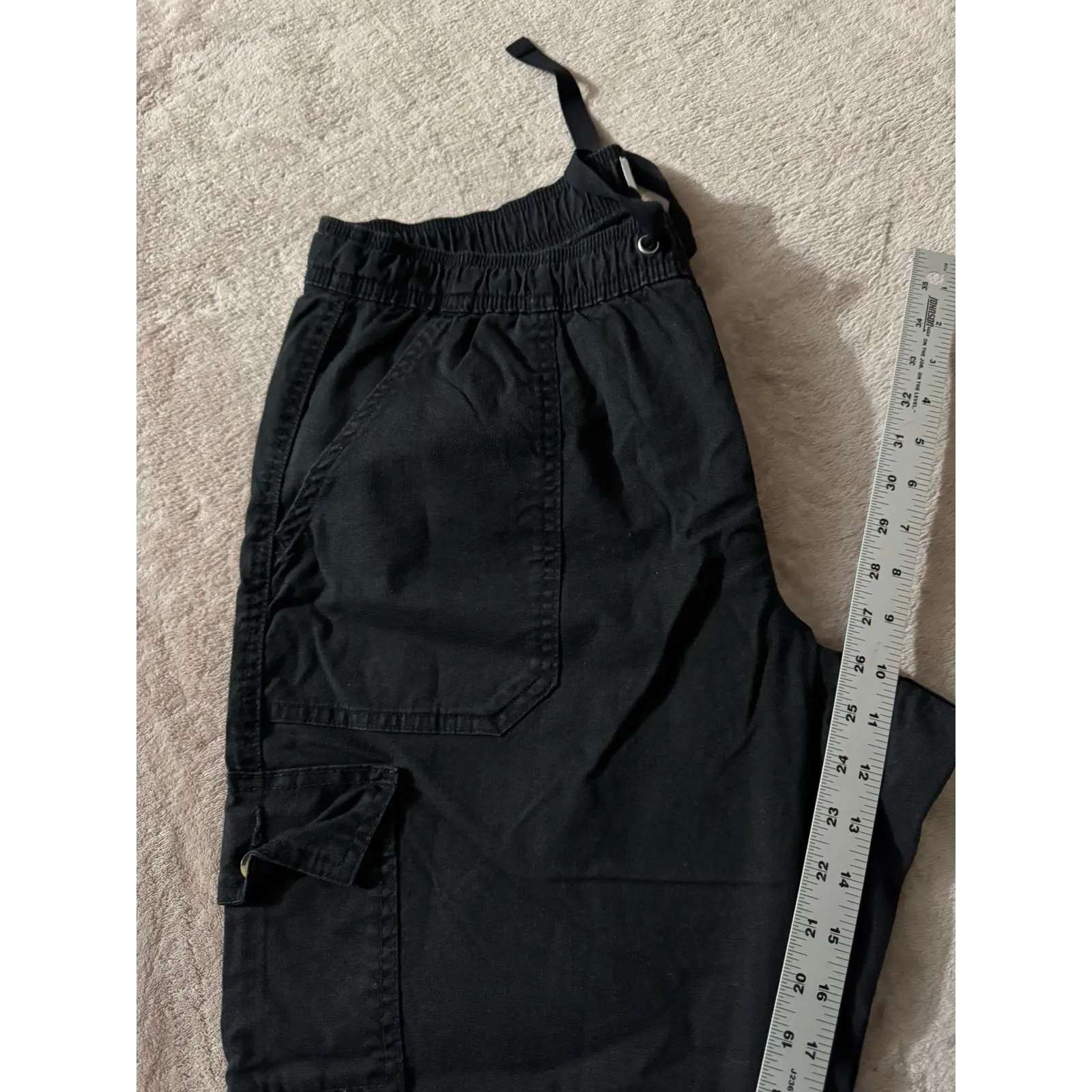 Levis Womens‎ Utility Cargo Chino Pants Black Size 16 - Image 10