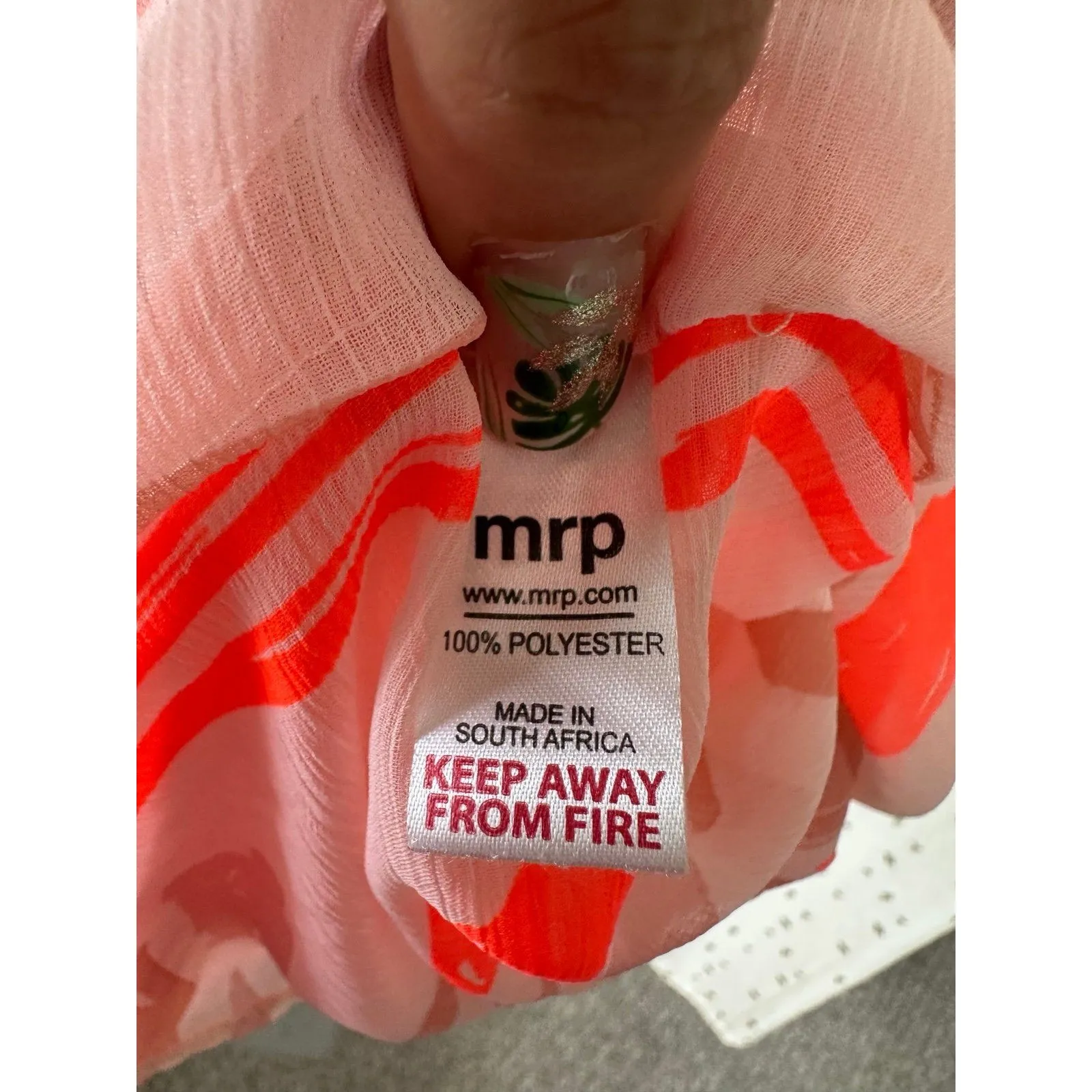 MRP Mr Price Embellished Trim Sheer Tribal Print Kaftan Swim Cover Up One Size Size undefined - Image 6