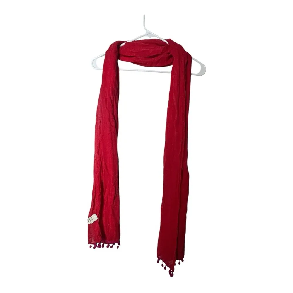 Old Navy Red & Pink Long Cold Weather Winter Scarf Sz OS - Image 3