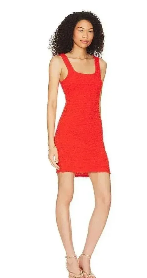 NEW- NWOT Rails Julie Cherry Red Smocked Mini Dress | Size S - Image 2