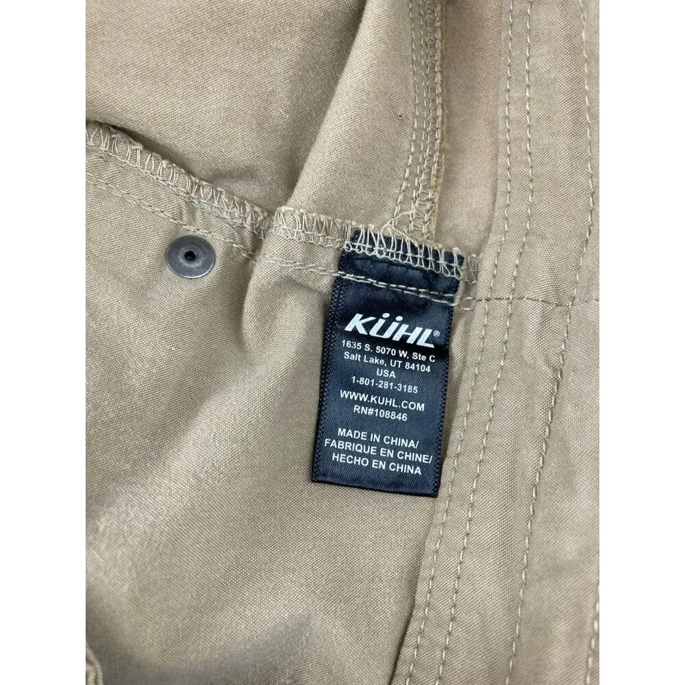 *KUHL Pant Womens 14 Khaki Hiking Camping Outdoor Gorpcore Roll Tab Convertible - Image 4